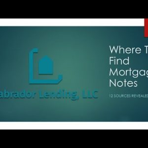 Where To Accept Mortgage Notes