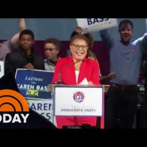Karen Bass Makes History As First Lady To Support As LA Mayor
