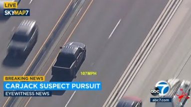 Police chasing carjacking suspect on 91 Itsy-bitsy-accept admission to toll road end to Corona home
