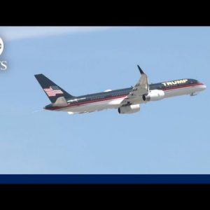 Trump’s airplane leaves Palm Shoreline World Airport for Unusual York