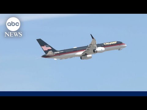 Trump’s airplane leaves Palm Shoreline World Airport for Unusual York